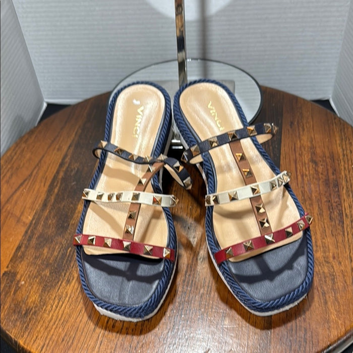 Vinci Seul Multicolor Multi Strap Flat Women Sandal