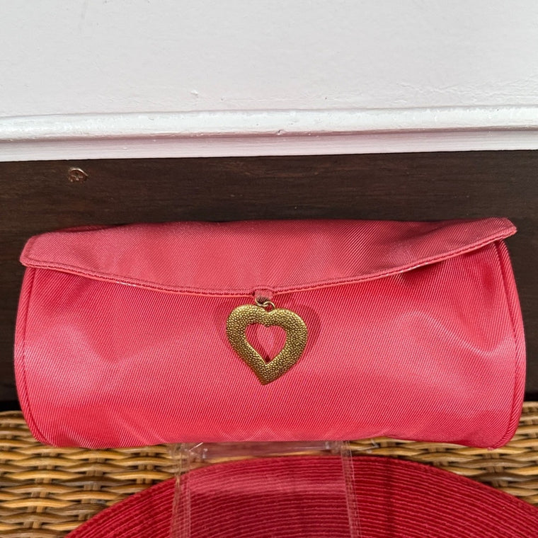 YSL Yves Saint Laurent Paris Make-Up Pouch Coral