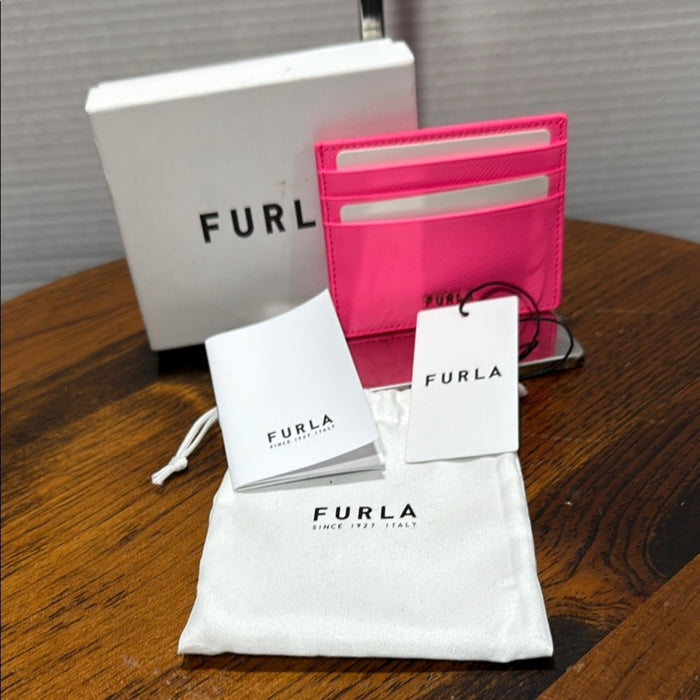 Furla Vibrant Pink Card Organizer