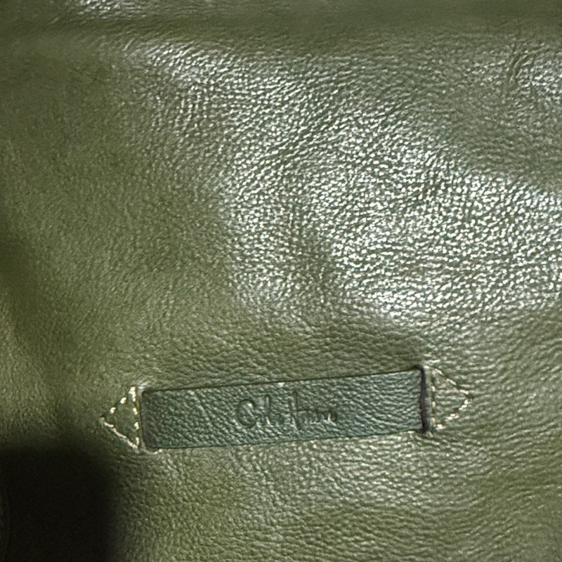 Cole Haan Olive Hobo Bag with Tan and Brown Stripe