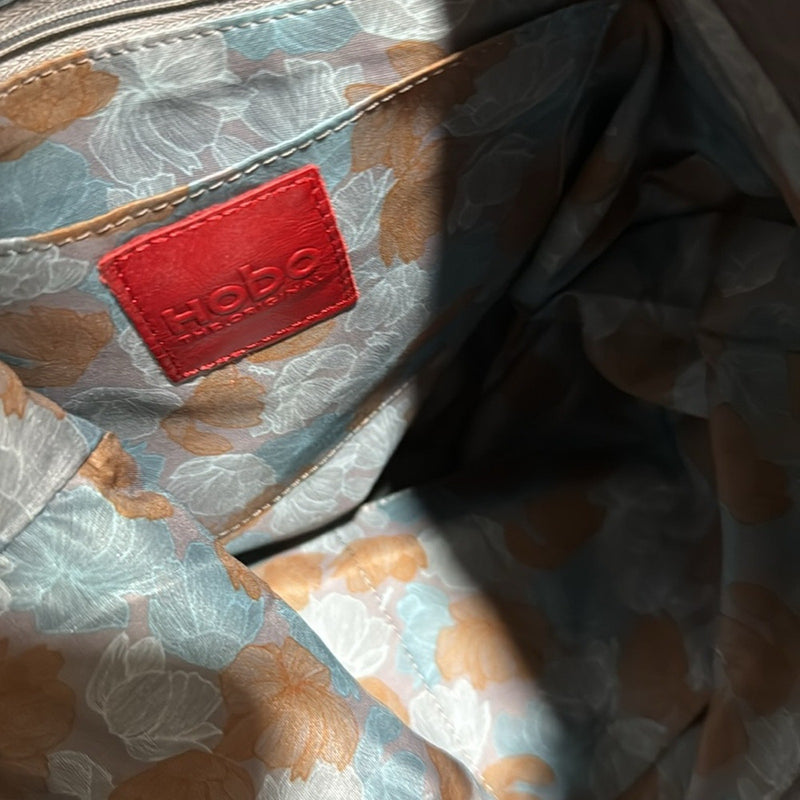 HOBO Classic Gray Leather Hobo Bag