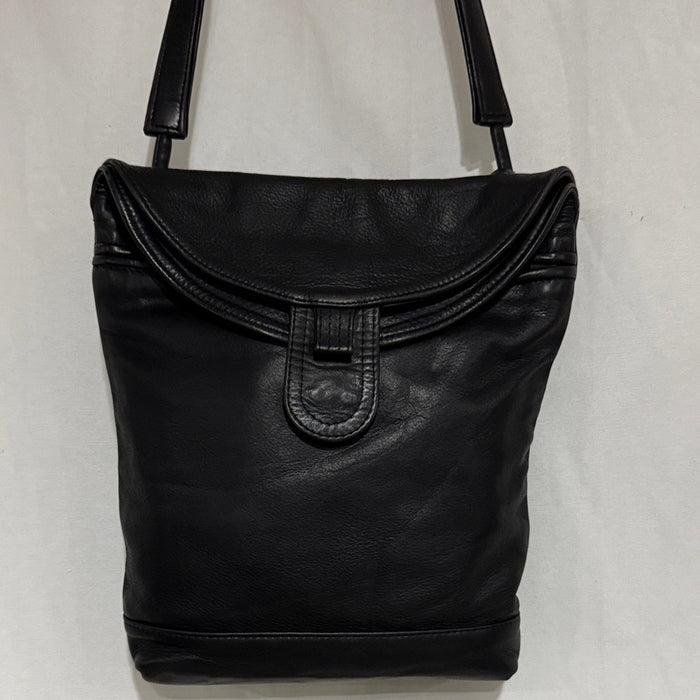 Jane Hopkinson Black Leather Shoulder Big (1989)