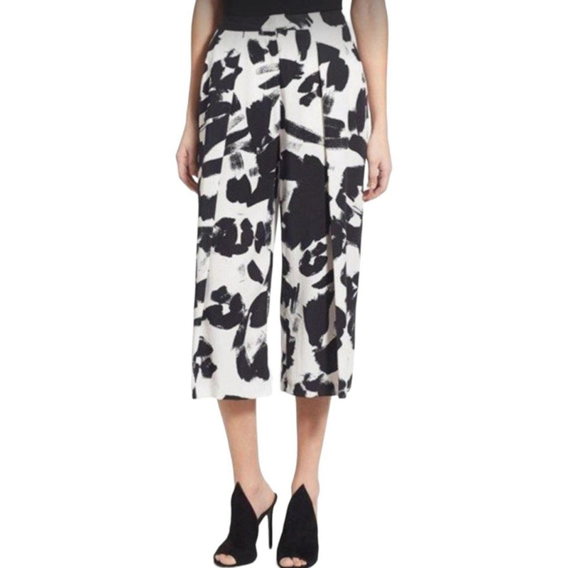 Kendall & Kylie Black and White Wide Leg Pants