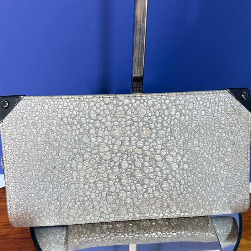 Alexander Wang Pebbled Leather Long Wallet Clutch