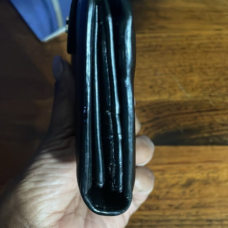 COACH Black Ashley Leather Wallet