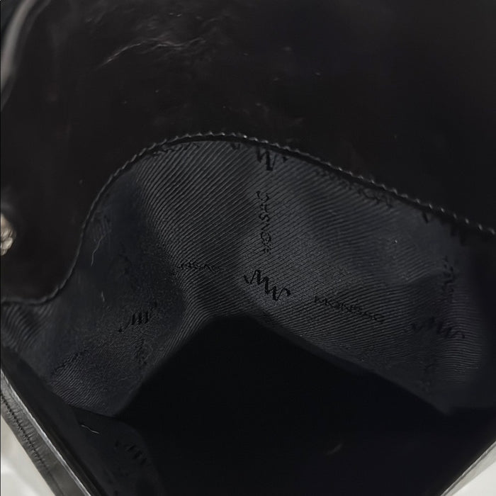 Monsac Black Leather Crossbody Bag