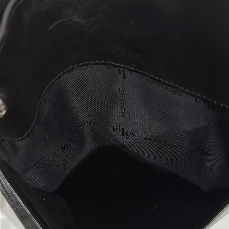Monsac Black Leather Crossbody Bag
