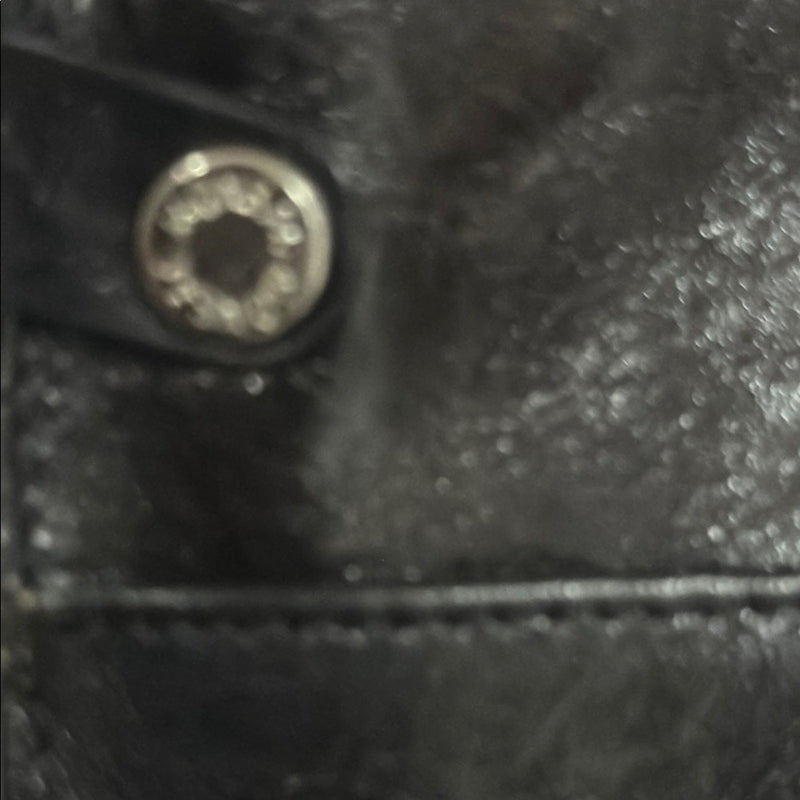 Monsac Black Leather Crossbody Bag