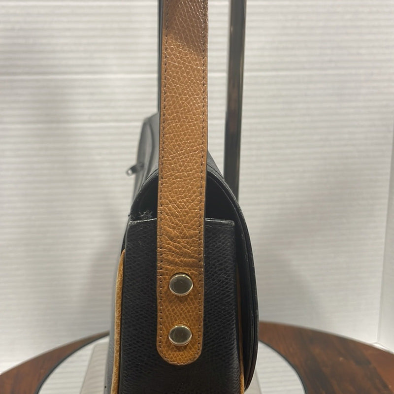 Morabito Black and Brown Leather Bag