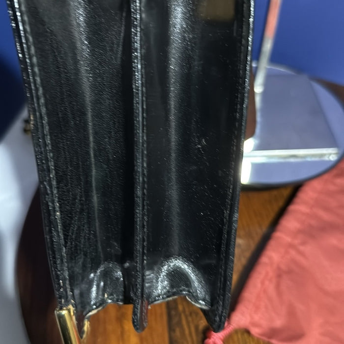 Vintage Black and Brown Crossbody Bag