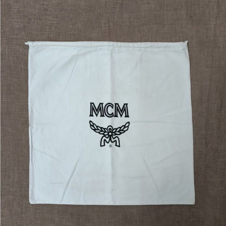 MCM X-LARGE drawstring dust bag. Perfect for protection.