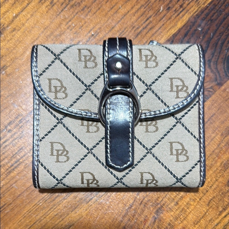 Dooney & Bourke Tan and Black Wallet