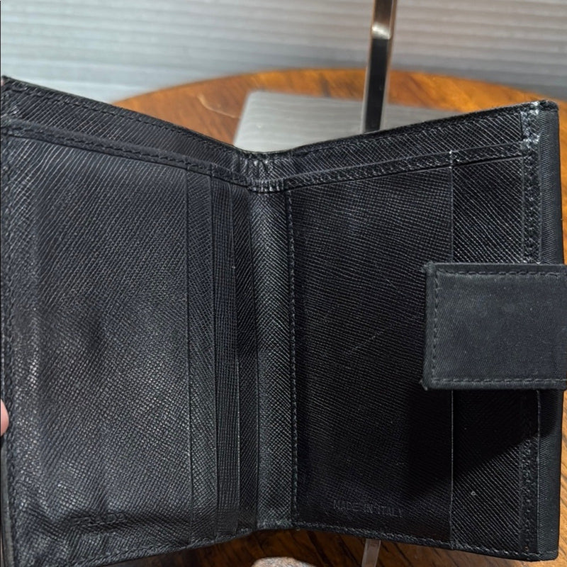 Authentic Prada Vintage Saffiano Nylon Bi-Fold Wallet