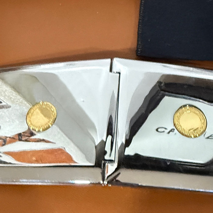 Silver and Gold Compact Mirror