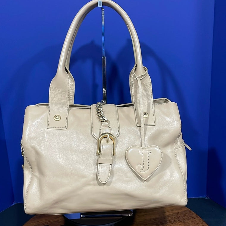 Juicy Couture Leather Satchel Handbag Bag RARE FIND