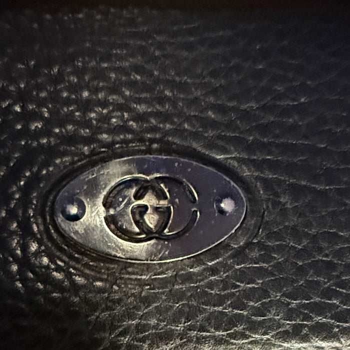 Gucci Black Leather Crossbody and Wallet Bundle