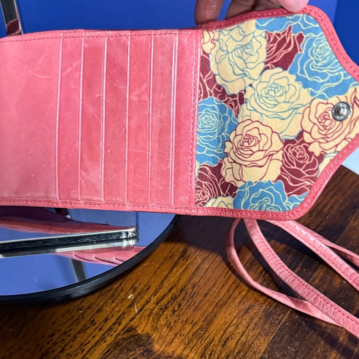 HOBO Pink Leather Crossbody Bag