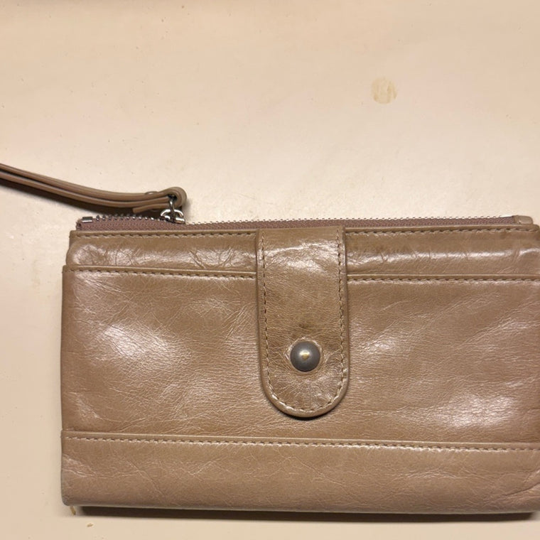 Hobo TanLeather Wristlet Wallet