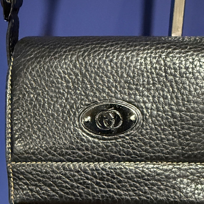Gucci Black Leather Crossbody and Wallet Bundle