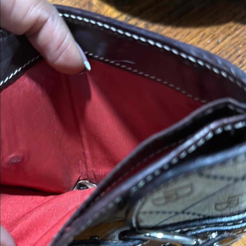 Dooney & Bourke Tan and Black Wallet