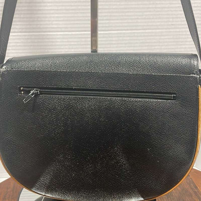 Morabito Black and Brown Leather Bag