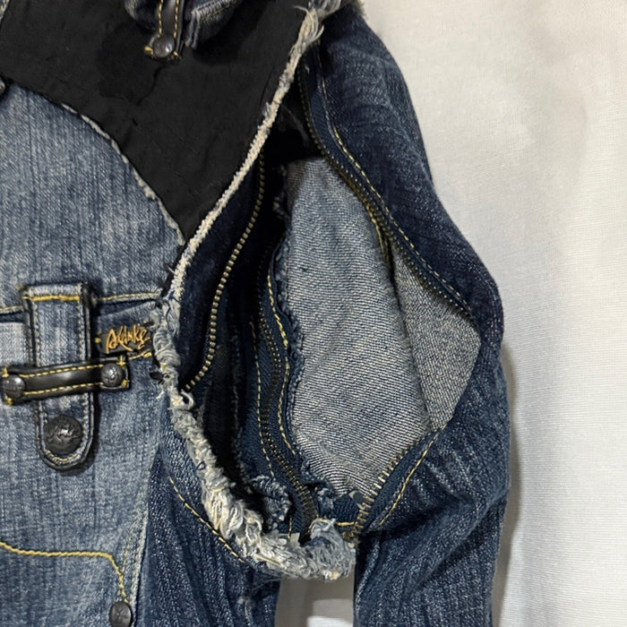 Akademiks Jeanius Denim Jacket with Black Accents