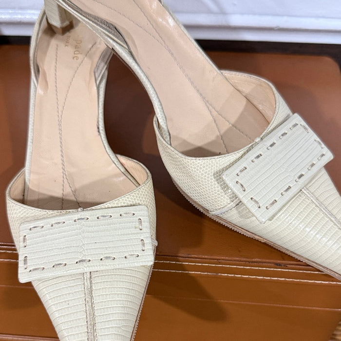 Kate Spade Cream Pointed Toe Heels
