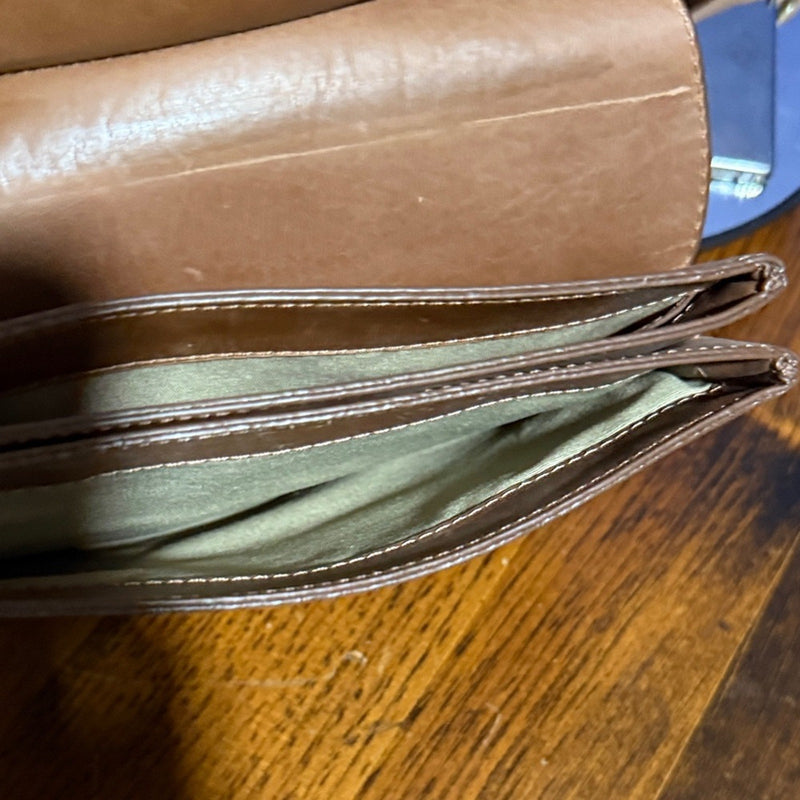 Able Tan Leather Crossbody Bag
