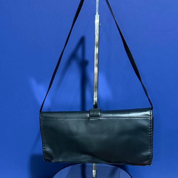 Harley Davidson Black Leather Silver Spike Wallet Handbag Rare