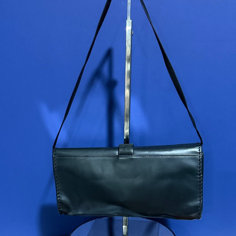 Harley Davidson Black Leather Silver Spike Wallet Handbag Rare