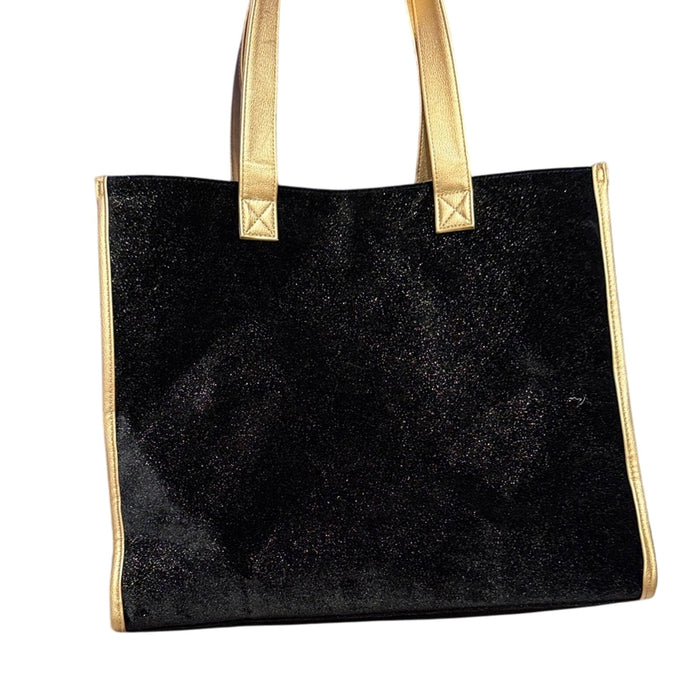 Jimmy Choo Black and Tan Tote Bag