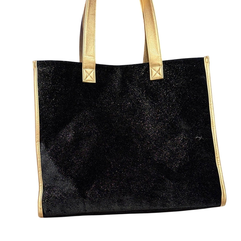 Jimmy Choo Black and Tan Tote Bag