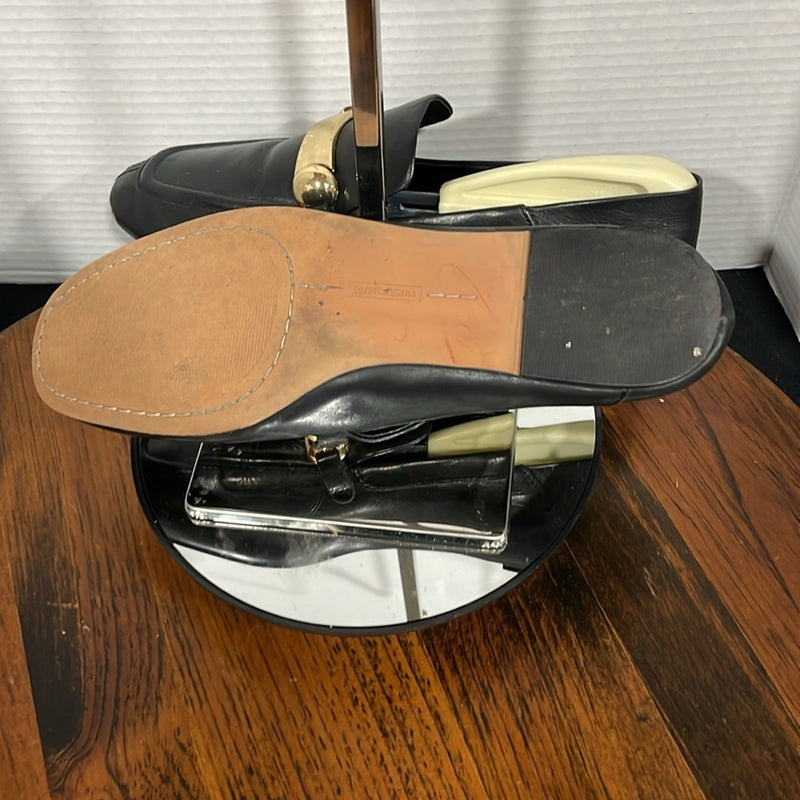 EUC Vince Camuto Leather Slip-On Loafers Padaire Black