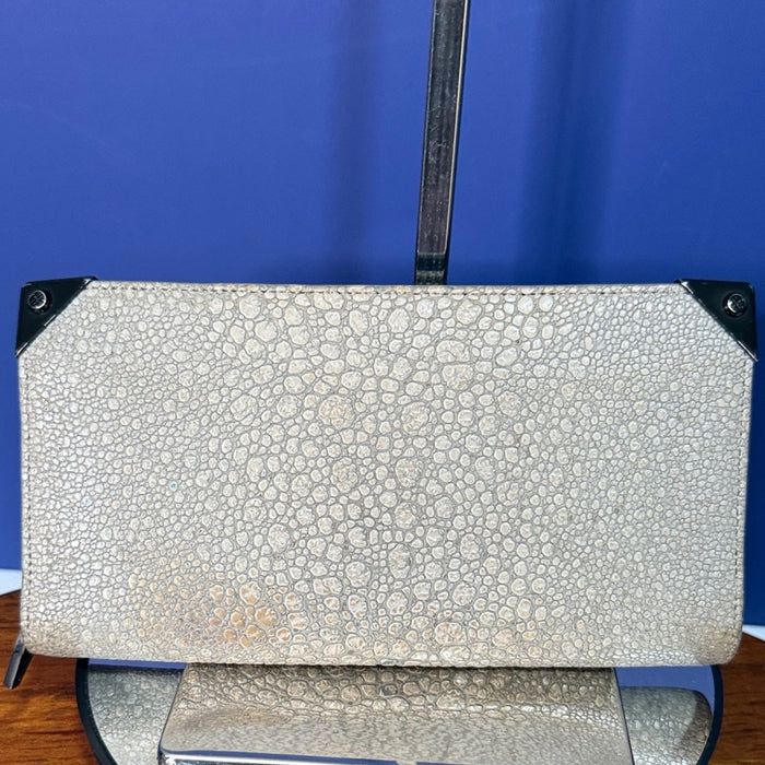 Alexander Wang Pebbled Leather Long Wallet Clutch