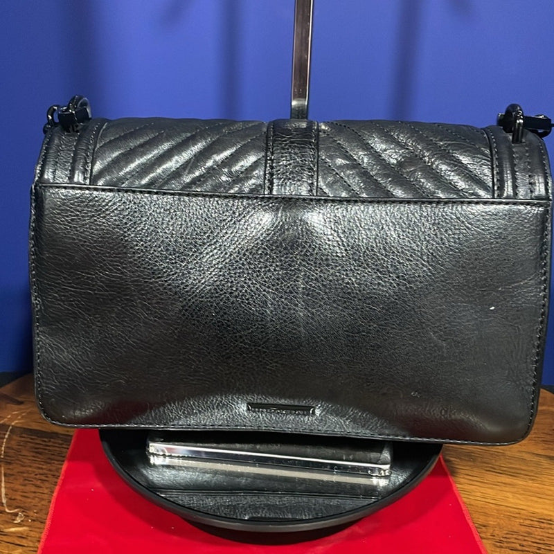 Rebecca Minkoff Chevron Quilted Small Love Crossbody