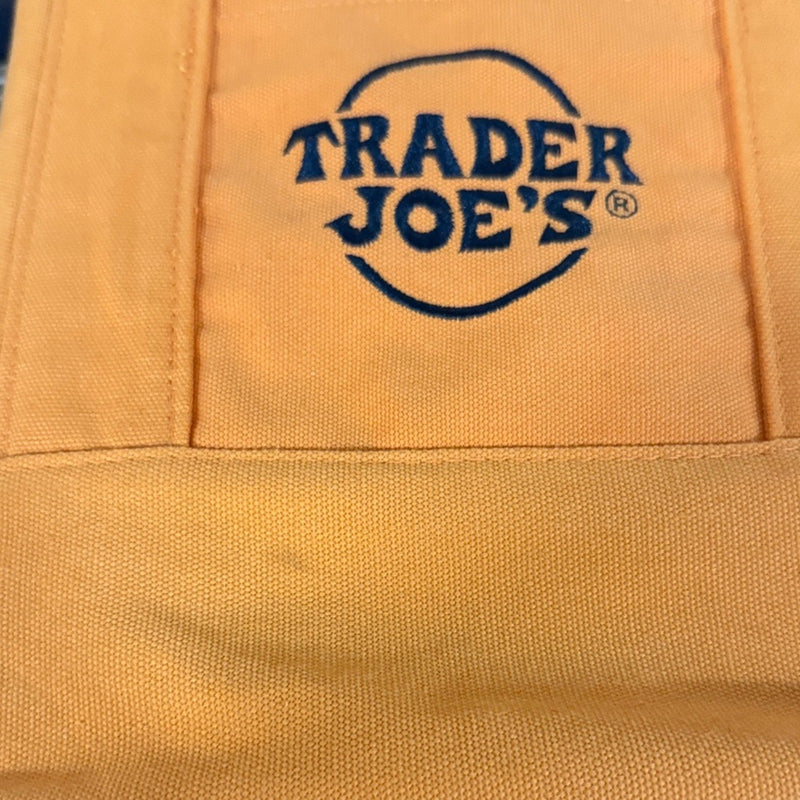 Trader Joe's Mini Canvas Tote Bag Halloween Limited Edition Orange