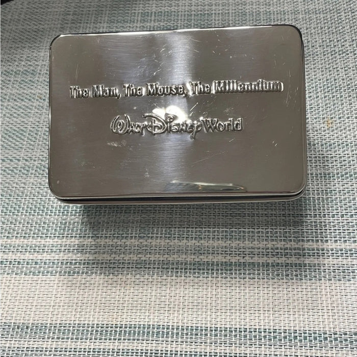 The Man The Mouse The Millennium Fossil pocket watch - SILVER BOX ONLY no watch