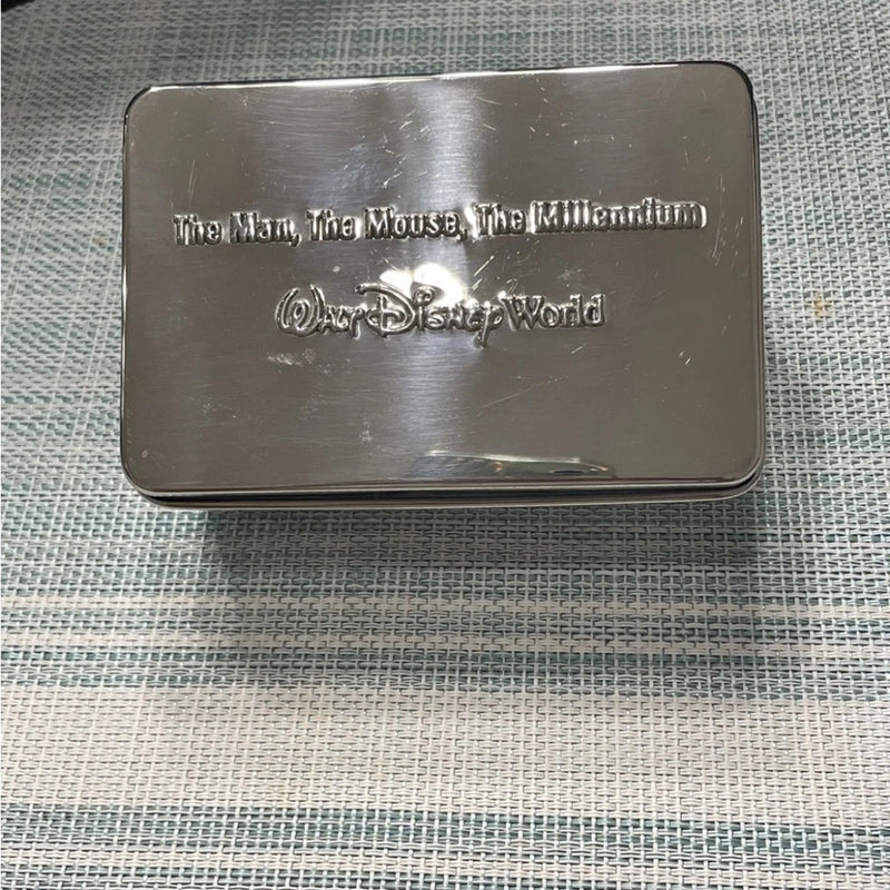 The Man The Mouse The Millennium Fossil pocket watch - SILVER BOX ONLY no watch
