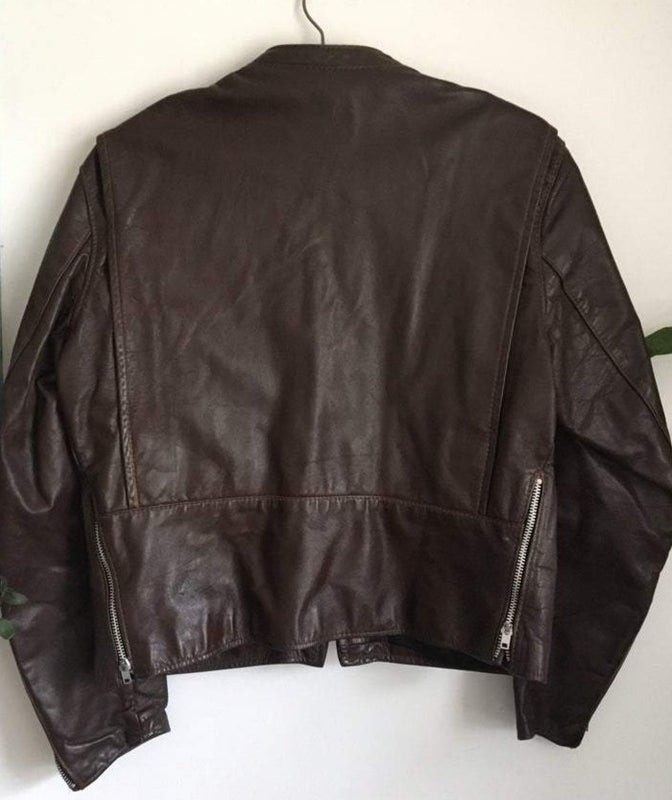 1960’s Brooks Cafe' Racer Leather Jacket Small/med Size 36