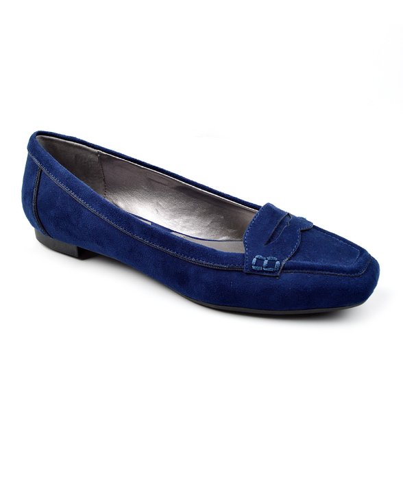 Patriot Blue Blaker Suede Loafer Adrienne Vittadini® Size 8