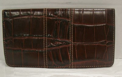 Brighton Woman's Black and Cordovan leather wallet