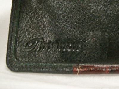 Brighton Woman's Black and Cordovan leather wallet