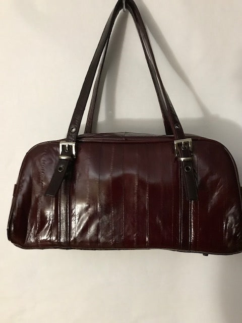 Baguette Vintage Genuine Eel Skin handbag