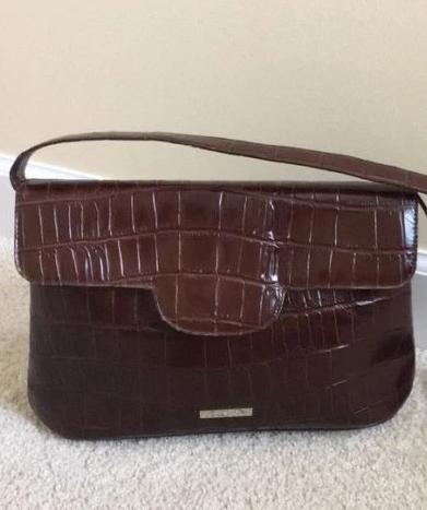 Desmo brown leather shoulder bag purse