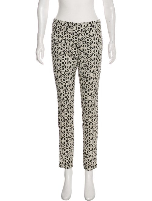 Rhianna Hex Maze Jacquard Mid-Rise Pants