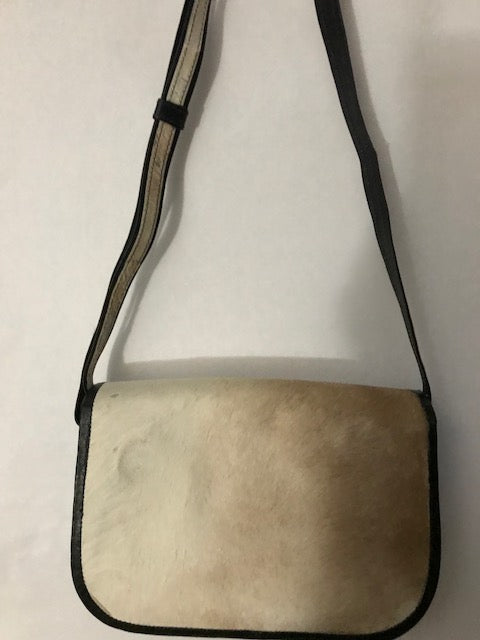 Calf Hair Saddle Handbag