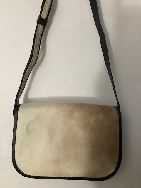 Calf Hair Saddle Handbag
