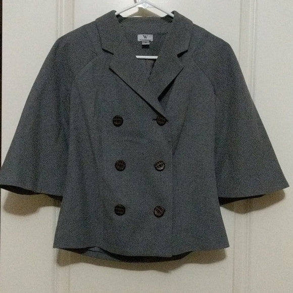 Gray Worthington cape jacket