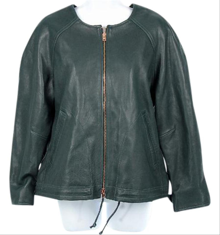 Green Collection Collarless B9872 Jacket Size: 4 (S)