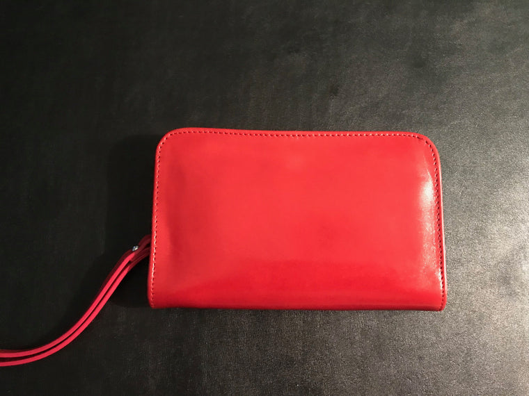 Hobo Red Wristlet Wallet